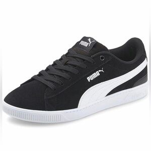 PUMA Women's Vikky 3.0 Lace Up Sneaker Black/White/Silver 9.5 US